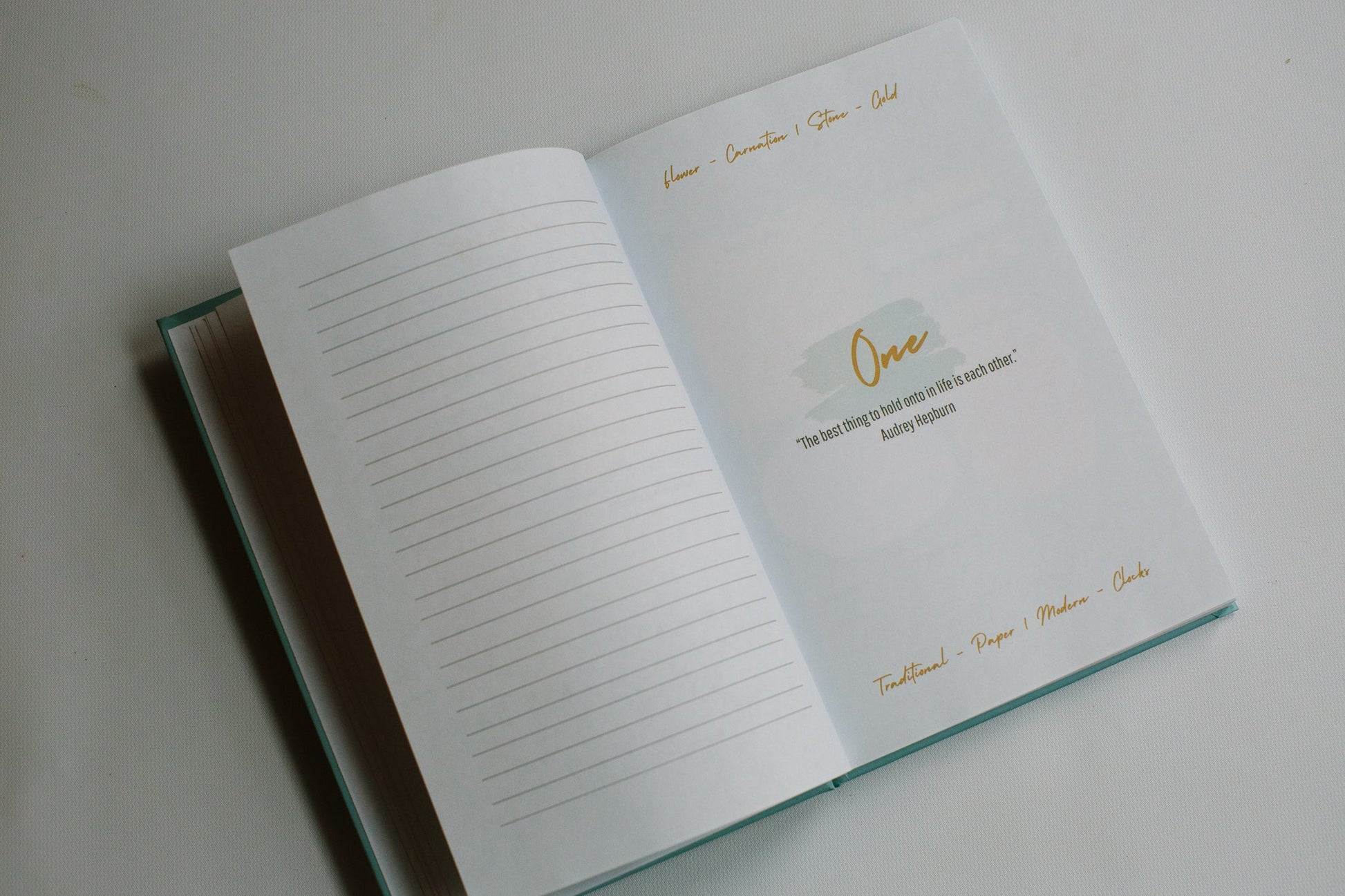 Have and Hold - An Anniversary Journal - Prep and Reflect - Hard Cover Open Journal