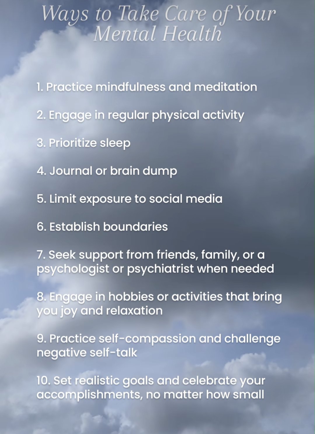 Mental Health Awareness Month: Ways to Take Care of Your Mental Health - Prep and Reflect