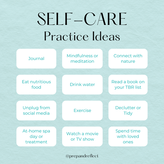 More Ways to Prioritize Self-care: A Fresh Take - Prep and Reflect