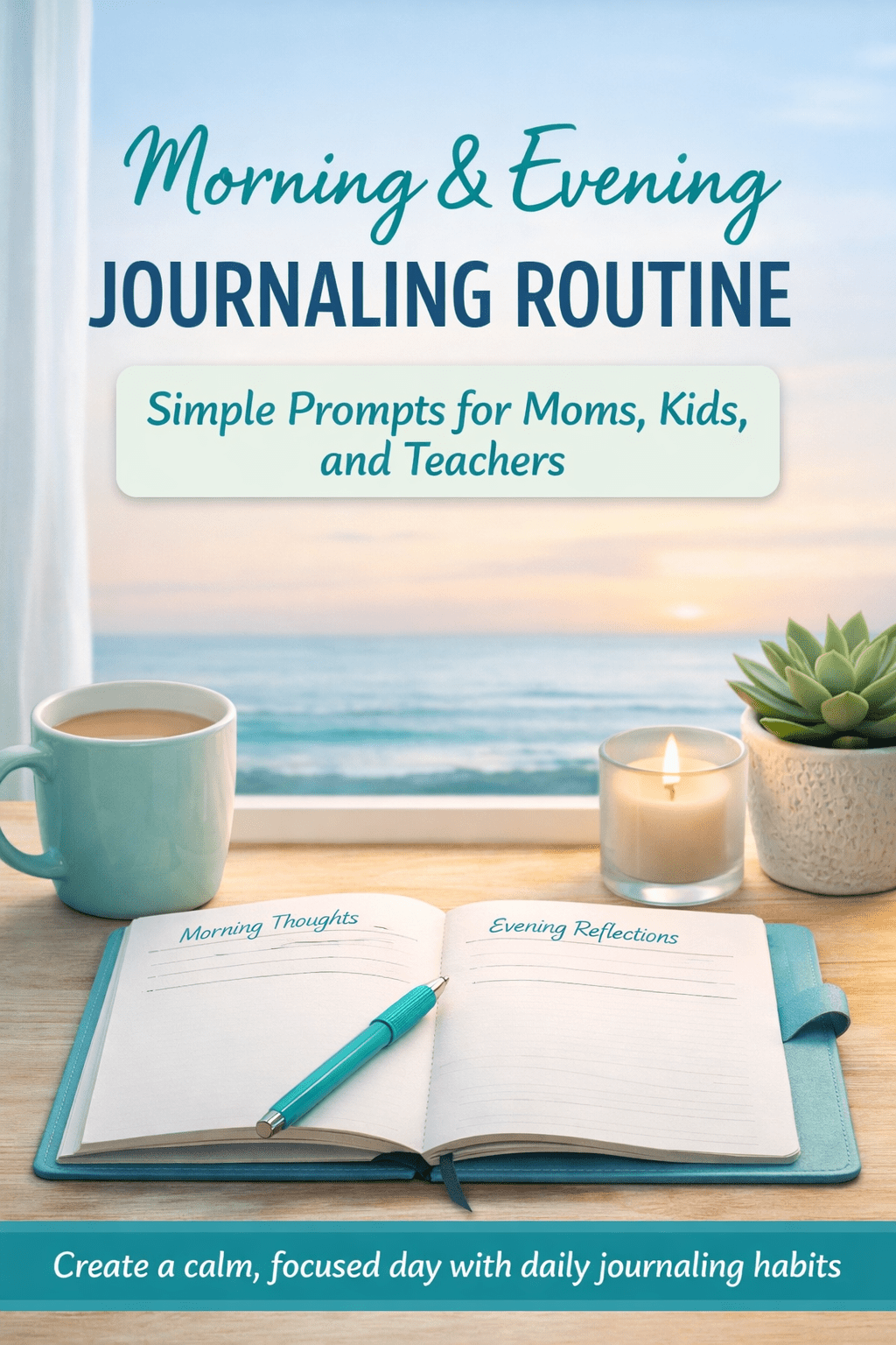 Morning and Evening Journaling Routine for a Calm and Productive Day - Prep and Reflect