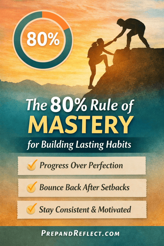 The 80% Rule of Mastery: Building New Habits Without Expecting Perfection