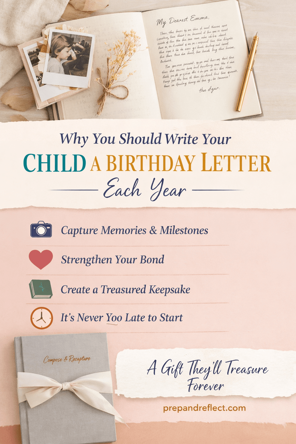 Why You Should Write Your Child a Birthday Letter Every Year - Prep and Reflect