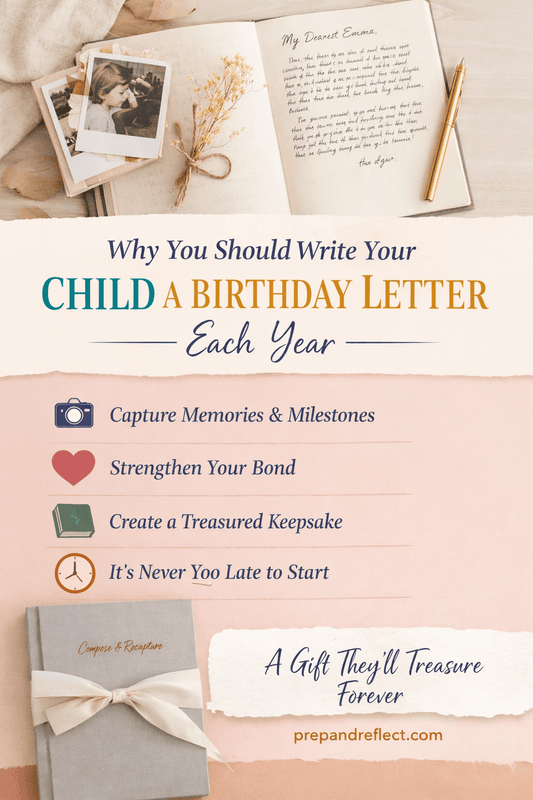 Why You Should Write Your Child a Birthday Letter Every Year - Prep and Reflect