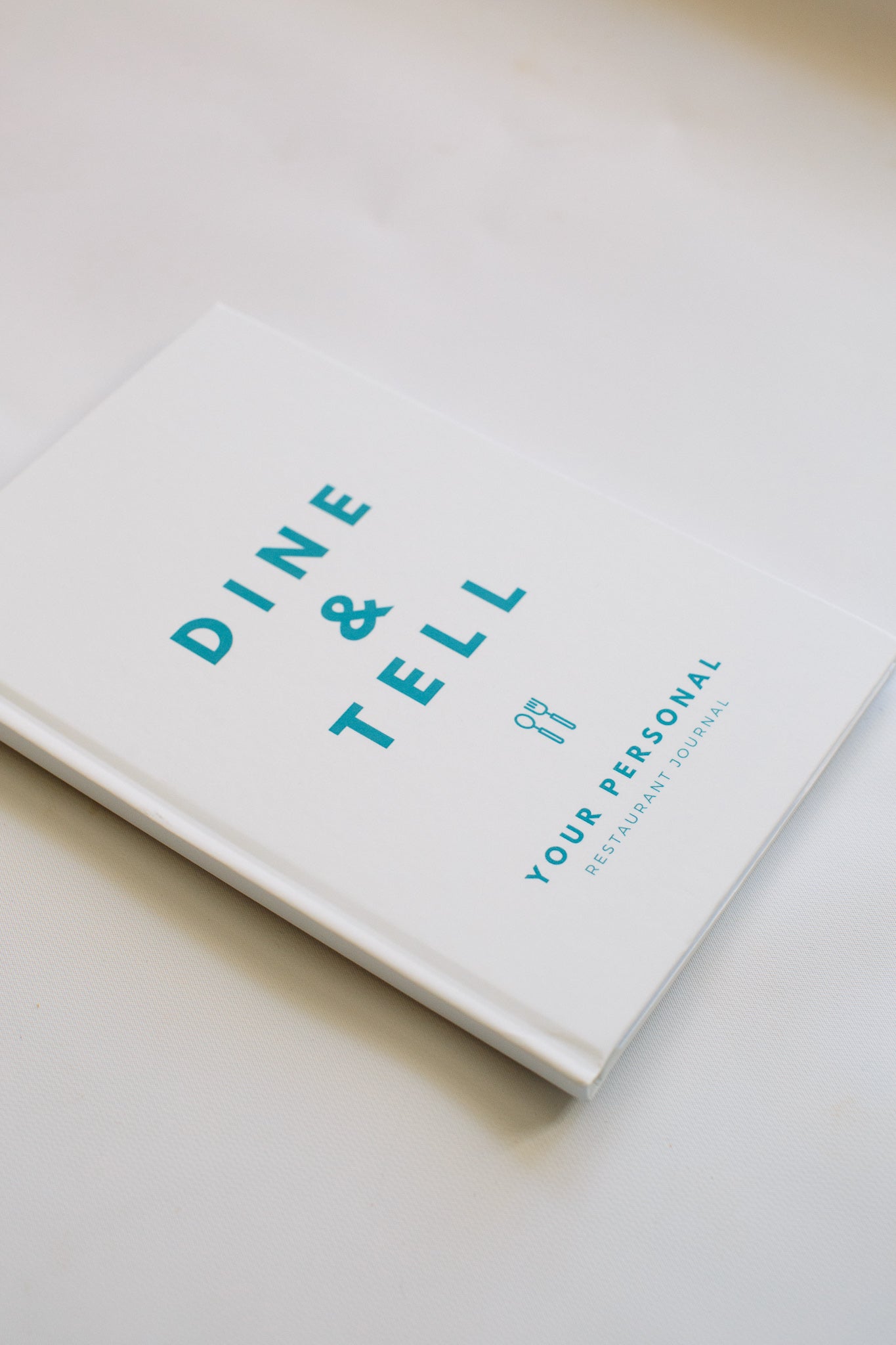 Dine and Tell - Your Personal Restaurant Journal - Prep and Reflect - Closed Hard Cover Journal