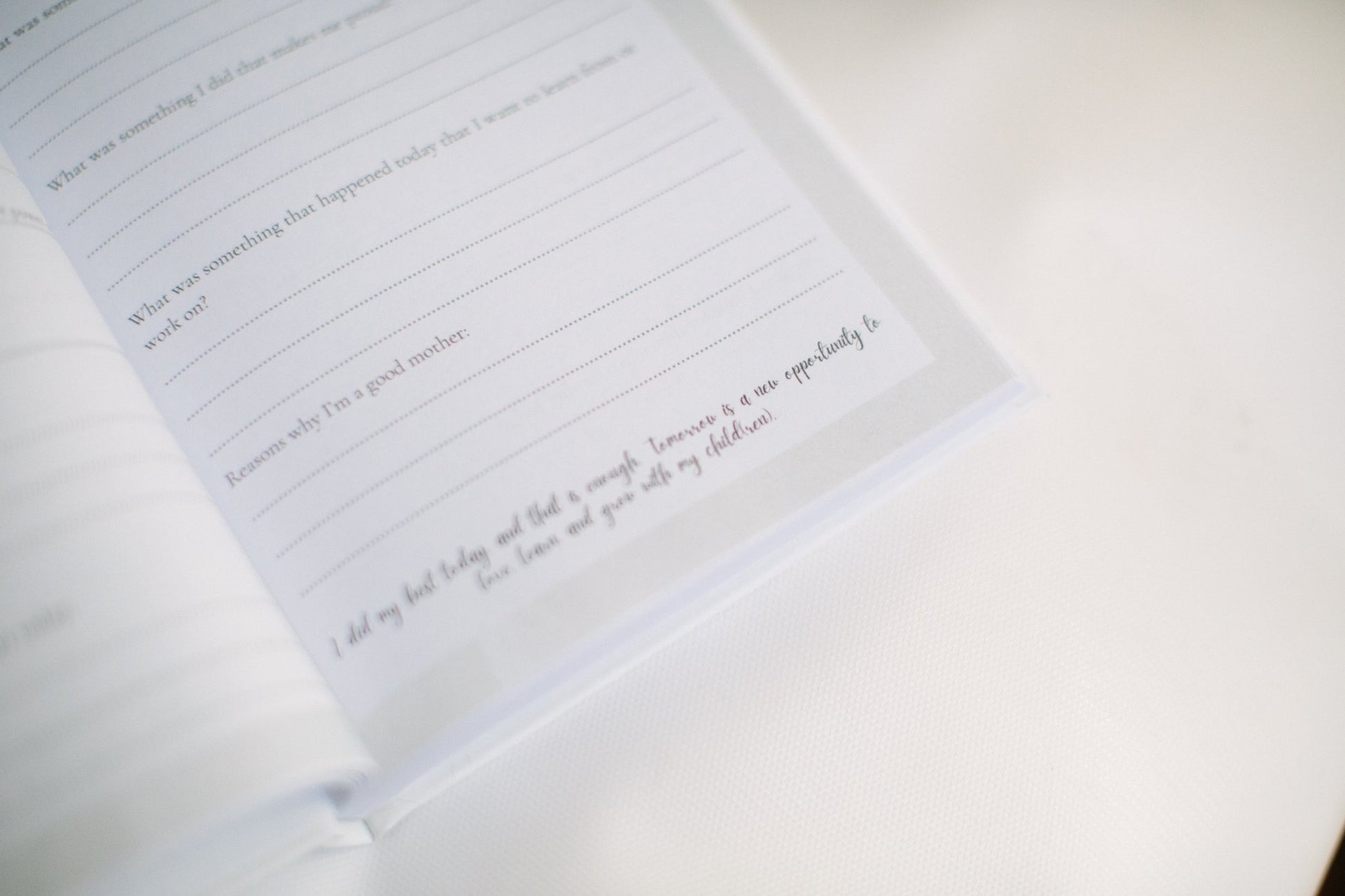 Love & Inspire - A Journal for Mothers - Prep and Reflect