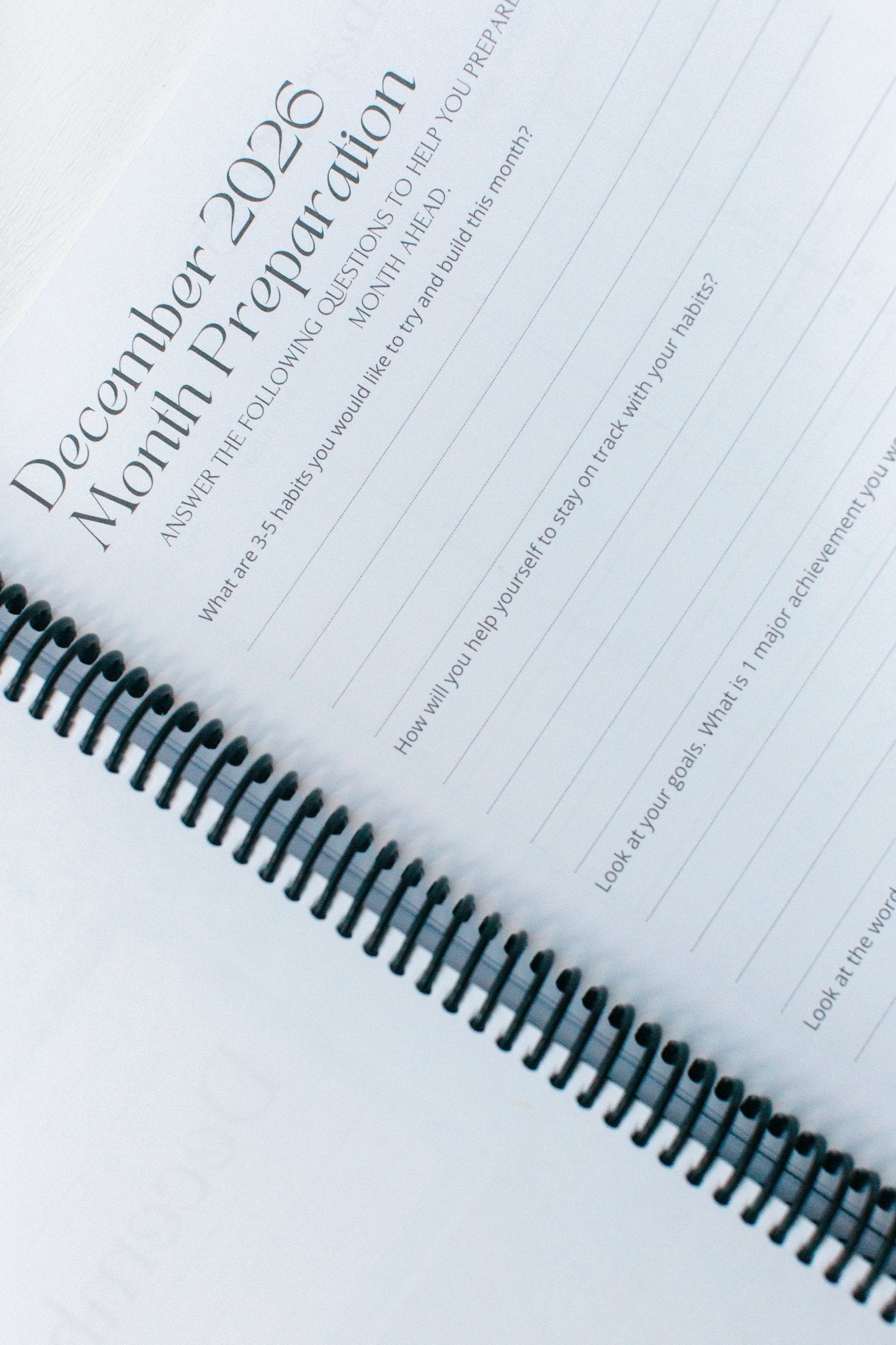 Monthly Full - Year Dated Planner - Prep and Reflect