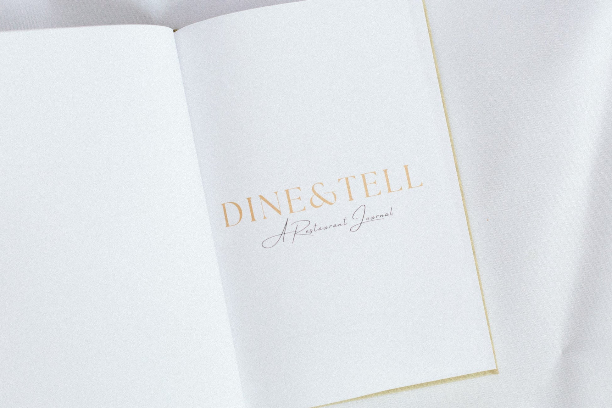 The Timeless Collection - Dine & Tell - A Restaurant Journal - Prep and Reflect