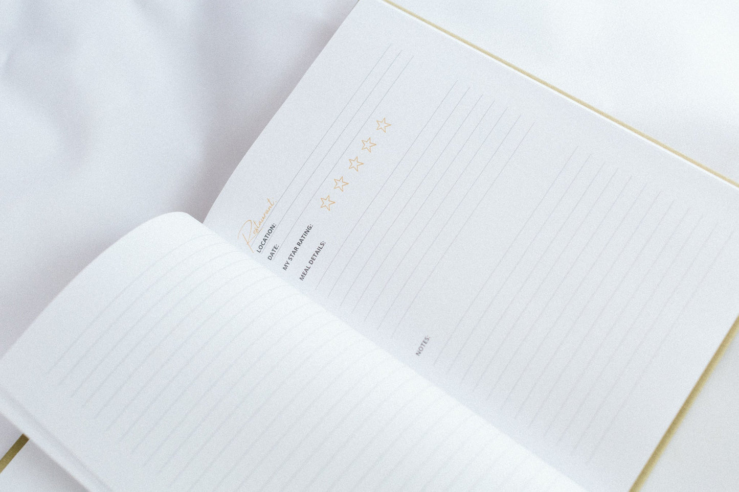 The Timeless Collection - Dine & Tell - A Restaurant Journal - Prep and Reflect