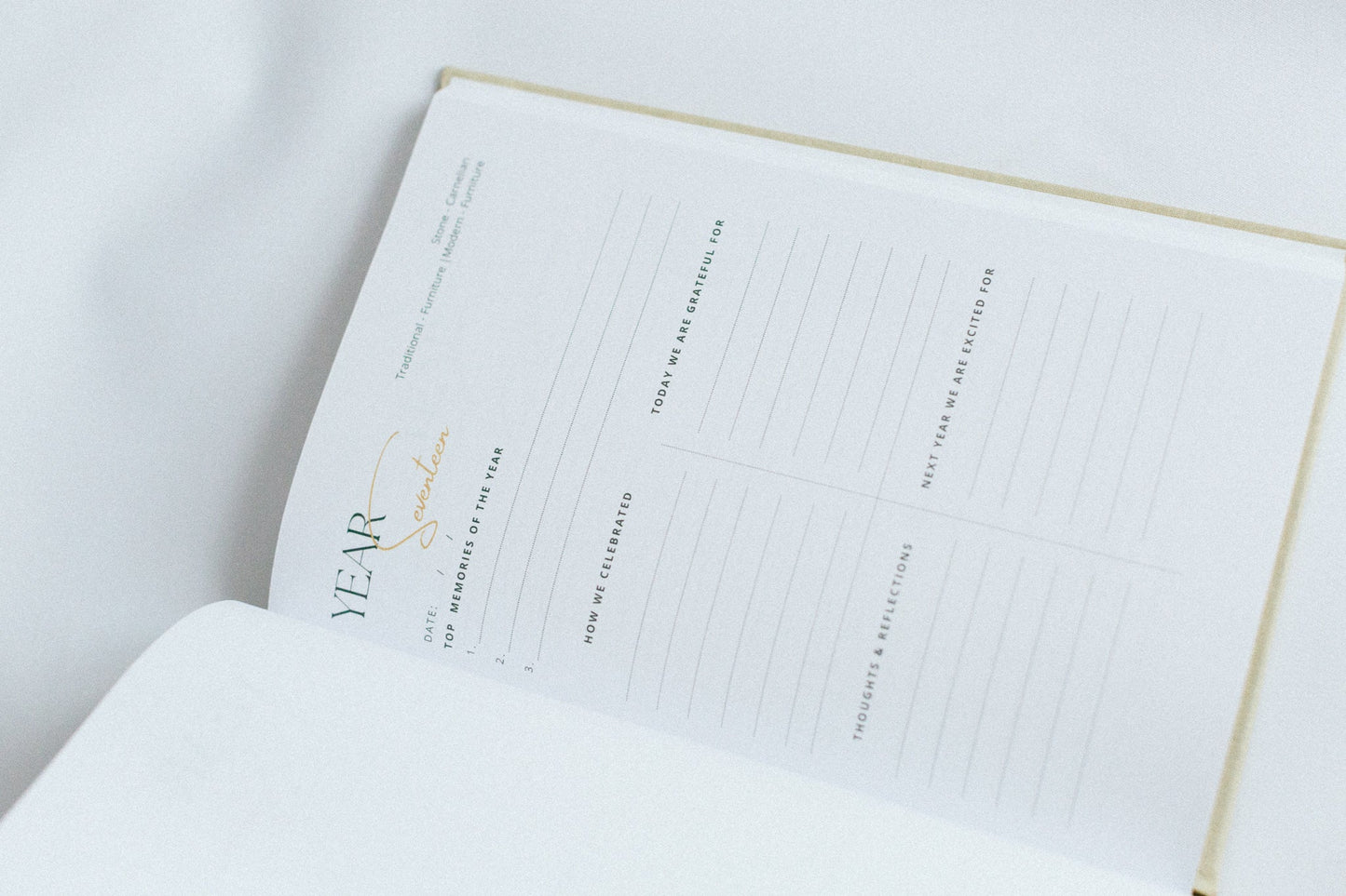 The Timeless Collection - Have & Hold - An Anniversary Journal - Prep and Reflect